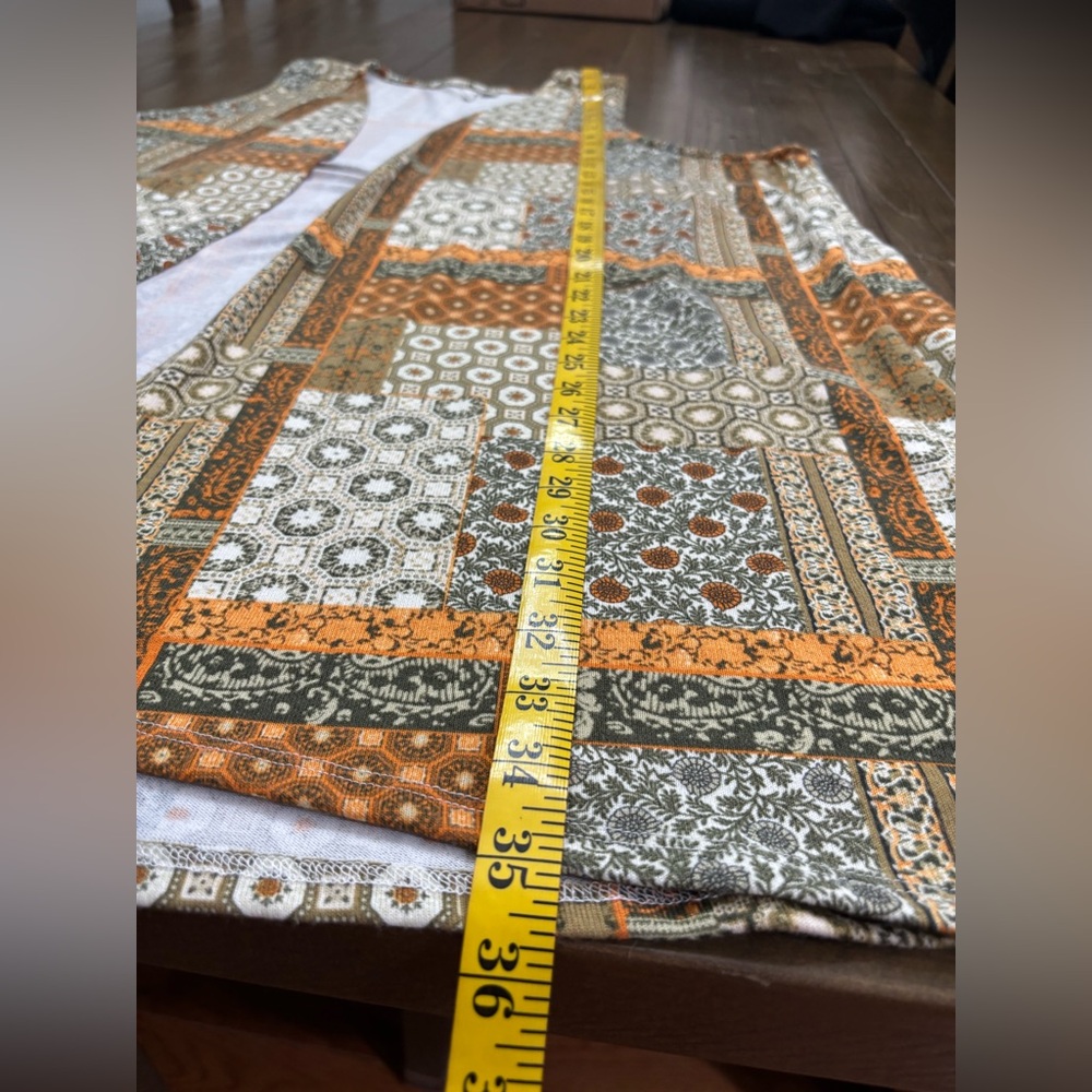 Cato Multicolor Patchwork Print Sleeveless Midi V… - image 4